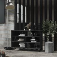 Dressoir 103,5x35x70 cm spaanplaat hoogglans grijs