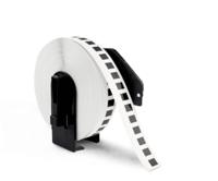 Huismerk Label Tape voor Brother DK-22214 | 12 mm x 30.48 m | Zwart op wit - 1 stuk