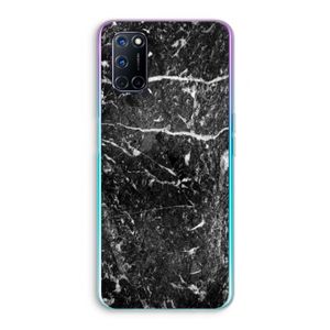 Zwart marmer: Oppo A92 Transparant Hoesje