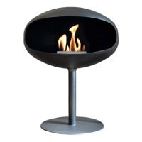Cocoon Pedestal Zwart met zwart voetstuk