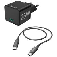 Hama USB-oplader 25 W Binnen, Thuis Uitgangsstroom (max.) 3000 mA Aantal uitgangen: 1 x USB-C - thumbnail