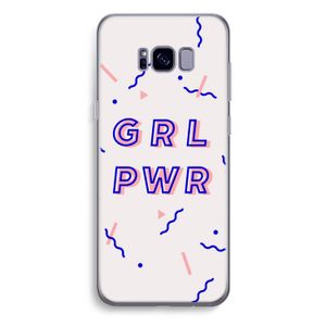GRL PWR: Samsung Galaxy S8 Plus Transparant Hoesje