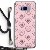 Chicks before dicks: Samsung Galaxy S8 Transparant Hoesje met koord