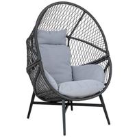 House Nordic - Fauteuil Rosario Rotan Zwart