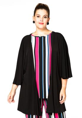 Yoek Wijd vest | Zwart | Maat 58/60