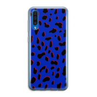 Blue Leopard: Samsung Galaxy A50 Transparant Hoesje