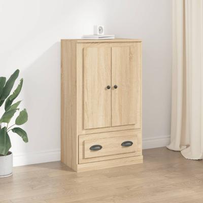 Hoge kast 60x35,5x103,5 cm bewerkt hout sonoma eikenkleurig