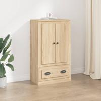 Hoge kast 60x35,5x103,5 cm bewerkt hout sonoma eikenkleurig