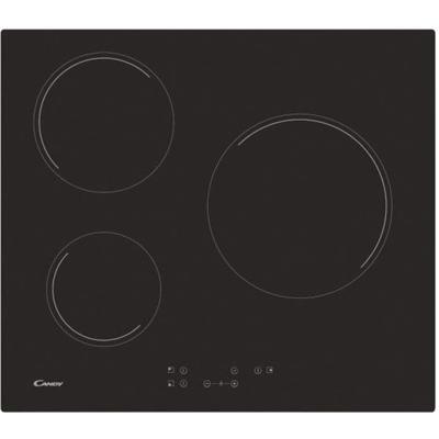 CANDY CH63CT - Keramische kookplaat - 5500W - 3 branders - Zwart
