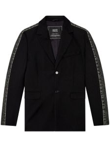 Diesel blazer J-Wire A à revers crantés - Noir