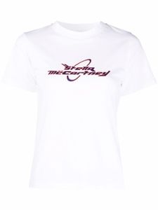 Stella McCartney t-shirt à logo imprimé - Blanc