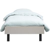 Leen Bakker - Bed Nova - Kiezelkleur - 90x200 Cm - Spaanplaat - Taupe#Beige