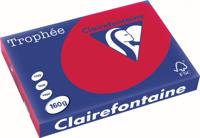 Clairefontaine Trophée Intens, gekleurd papier, A3, 160 g, 250 vel, kersenrood