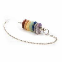 Pendel met Ringen Chakra Edelstenen (55 mm)