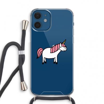 Eenhoorn: iPhone 12 mini Transparant Hoesje met koord