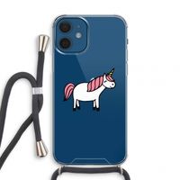 Eenhoorn: iPhone 12 mini Transparant Hoesje met koord