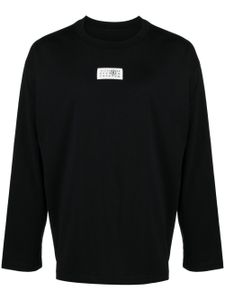 MM6 Maison Margiela t-shirt en coton à patch signature - Noir