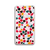 Colored Giraffe: Google Pixel 3 XL Transparant Hoesje