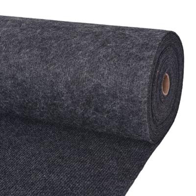 Tapijt 1,2x10 m ribstof antracietkleurig