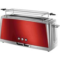 RUSSELL HOBBS 23250-56 - Luna Toaster - Fast Toast Technology - Solar Red