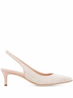 Giuseppe Zanotti escarpins ornés de cristal Mina à bride arrière - Rose
