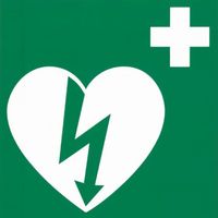 AED sticker 20x20 - thumbnail