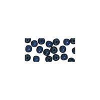 115x stuks donkerblauwe houten kralen 6 mm   - - thumbnail