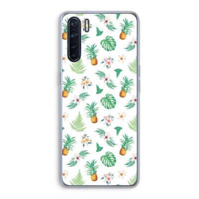 Ananas bladeren: Oppo A91 Transparant Hoesje