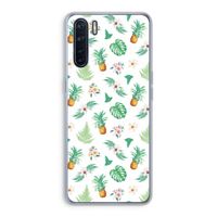 Ananas bladeren: Oppo A91 Transparant Hoesje