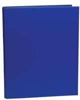 Ringmap voor ft A4, 2 ringen van 25 mm, uit PVC, blauw Ringmap voor ft A4, 2 ringen van 25 mm, uit PVC, blauw