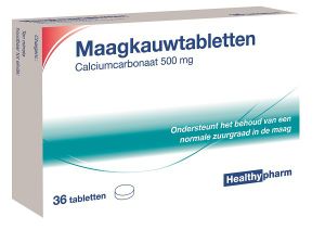 Healthypharm Calciumcarbonaat Maagtabletten