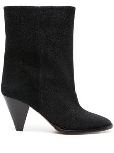 ISABEL MARANT bottines Rouxa 85 mm en daim - Noir