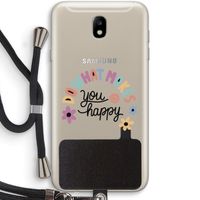 Happy days: Samsung Galaxy J7 (2017) Transparant Hoesje met koord