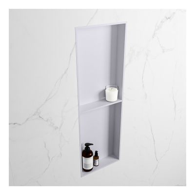 Wandnis Solid Surface Easy | In- en opbouw | 30x150x8 cm | 2 vakken | Cale