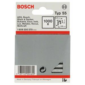 Bosch Accessories Niet met smalle rug type 55, 6 x 1,08 x 12 mm, verpakking van 1000 stuks 1000 stuk(s) 1609200370 Afm. (l x b) 12 mm x 6 mm