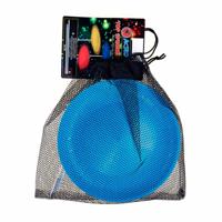 Eureka Acrobat balanceerbord met stok - lichtblauw