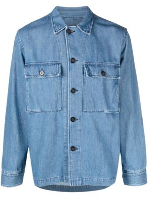 Officine Generale chemise en jean à manches longues - Bleu
