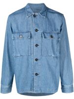 Officine Generale chemise en jean à manches longues - Bleu