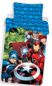 Marvel Avengers Dekbedovertrek Glow in the dark - 140 x 200 cm - 70 x 90 cm