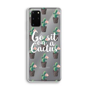 Cactus quote: Samsung Galaxy S20 Plus Transparant Hoesje