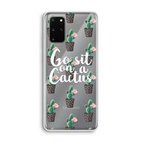 Cactus quote: Samsung Galaxy S20 Plus Transparant Hoesje