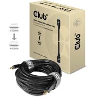club3D CAC-2314 HDMI-kabel HDMI Aansluitkabel HDMI-A-stekker, HDMI-A-stekker 15.00 m Zwart 4K UHD, Vlambestendig - thumbnail