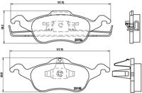 Remmenset, remschijf BREMBO, Remschijftype: Geperforeerd, Inbouwplaats: Achteras: , u.a. für Ford