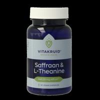 Saffraan 28mg (Affron) & L-Theanine 30 Vegetarische capsules