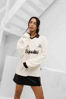 Equalité Ash Knit Longsleeve Polo Dames Gebroken Wit - Maat XS - Kleur: Gebroken Wit | Soccerfanshop