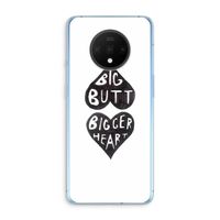 Big butt bigger heart: OnePlus 7T Transparant Hoesje
