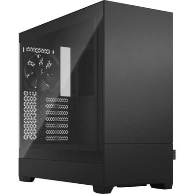Pop Silent Black TG Clear Tint Tower behuizing