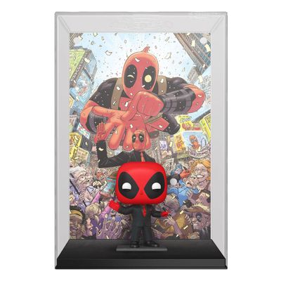 Marvel POP! Comic Cover Vinyl Figure Deadpool (2025) #1 Deadpool in Black Suit 9 cm - Damaged packaging