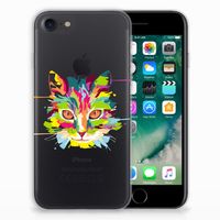 iPhone SE 2022 | SE 2020 | 8 | 7 Telefoonhoesje met Naam Cat Color - thumbnail