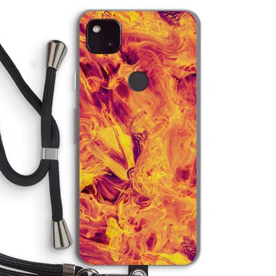 Eternal Fire: Pixel 4a 5G Transparant Hoesje met koord